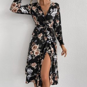 Robe Mi-longue Maxi Fleurie