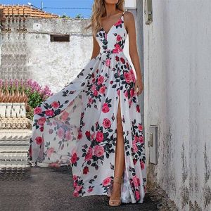 Robe Longue Fleurie Champêtre