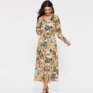 Robe Longue Fleurie Tendance 2021